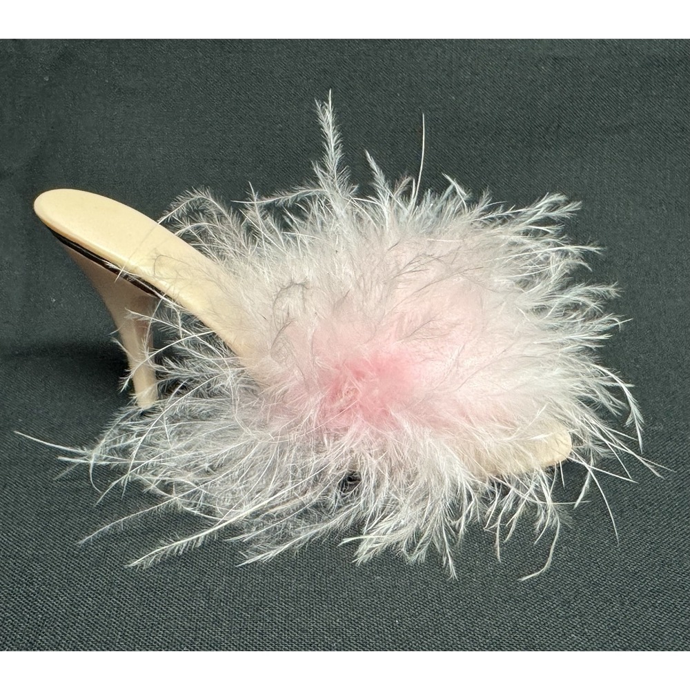 Just The Right Shoe VA VA VOOM 1999 By Raine #25030 Pink Feather High Heel